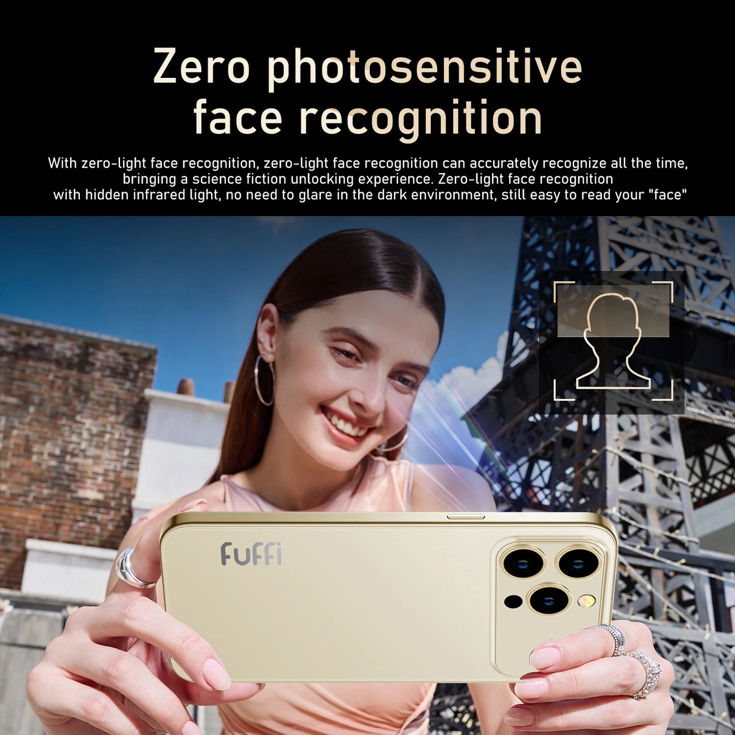 Global Vision 17 Pro Max Smartphone 5G Android 12 8GB RAM 512GB ROM 6.3 Inch Phone 2280x1080HD 24+48MP 4 5G Network Mobile Phone