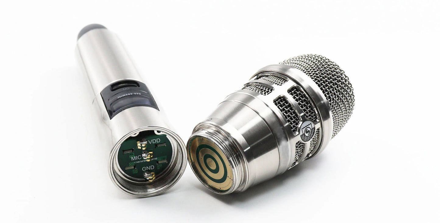 Leicozic Professional Wireless Microphone Chrome KSM8 AD4D Fit Beta58 Beta87a Dual Microfone Lapel Headset Mic Stage Performance