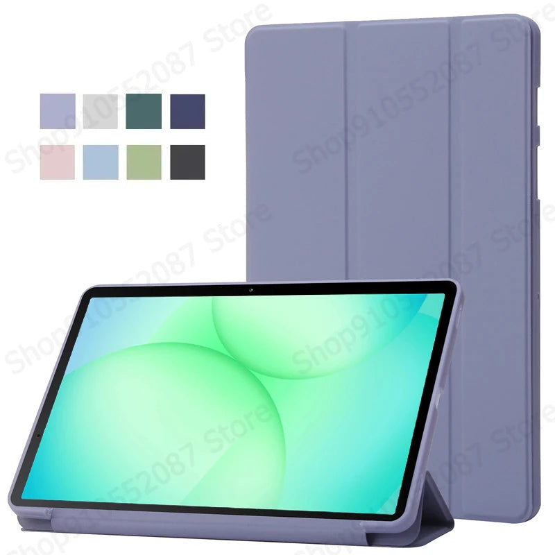 For Samsung Tab A11 Case 8.7 inch Trifold PU Leaher Soft Back Stand Tablet Coque For Galaxy Tab A11 Case 8.7" 2025 SM-X133 X135