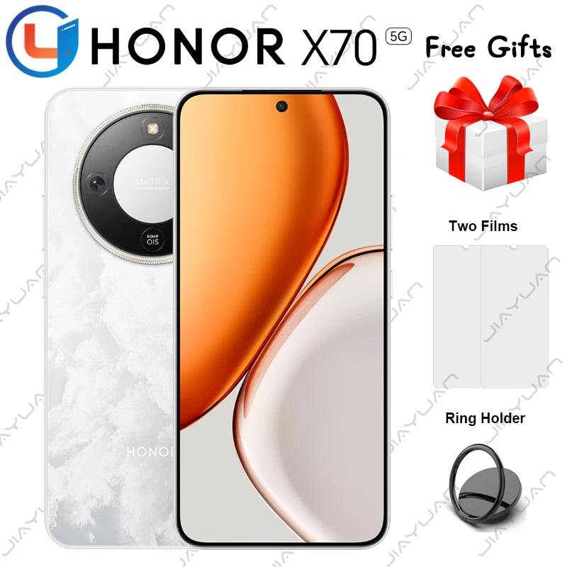 Original HONOR X70 5G Mobile Phone 6.79 Inches AMOLED Display Snapdragon 6 Gen 4 Battery 8300mAh Google Play Smartphone