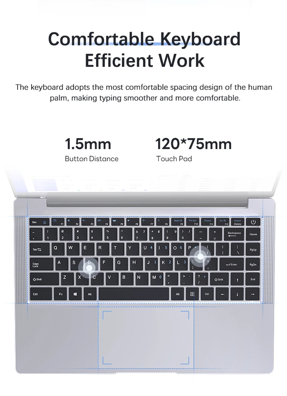 Xiaman Laptop Computer Windows 11 Pro Intel Atom A3950 Quad-Core 2025 Notebook PC 12GB RAM 1TB 2TB SSD 1920*1080 Office Computer