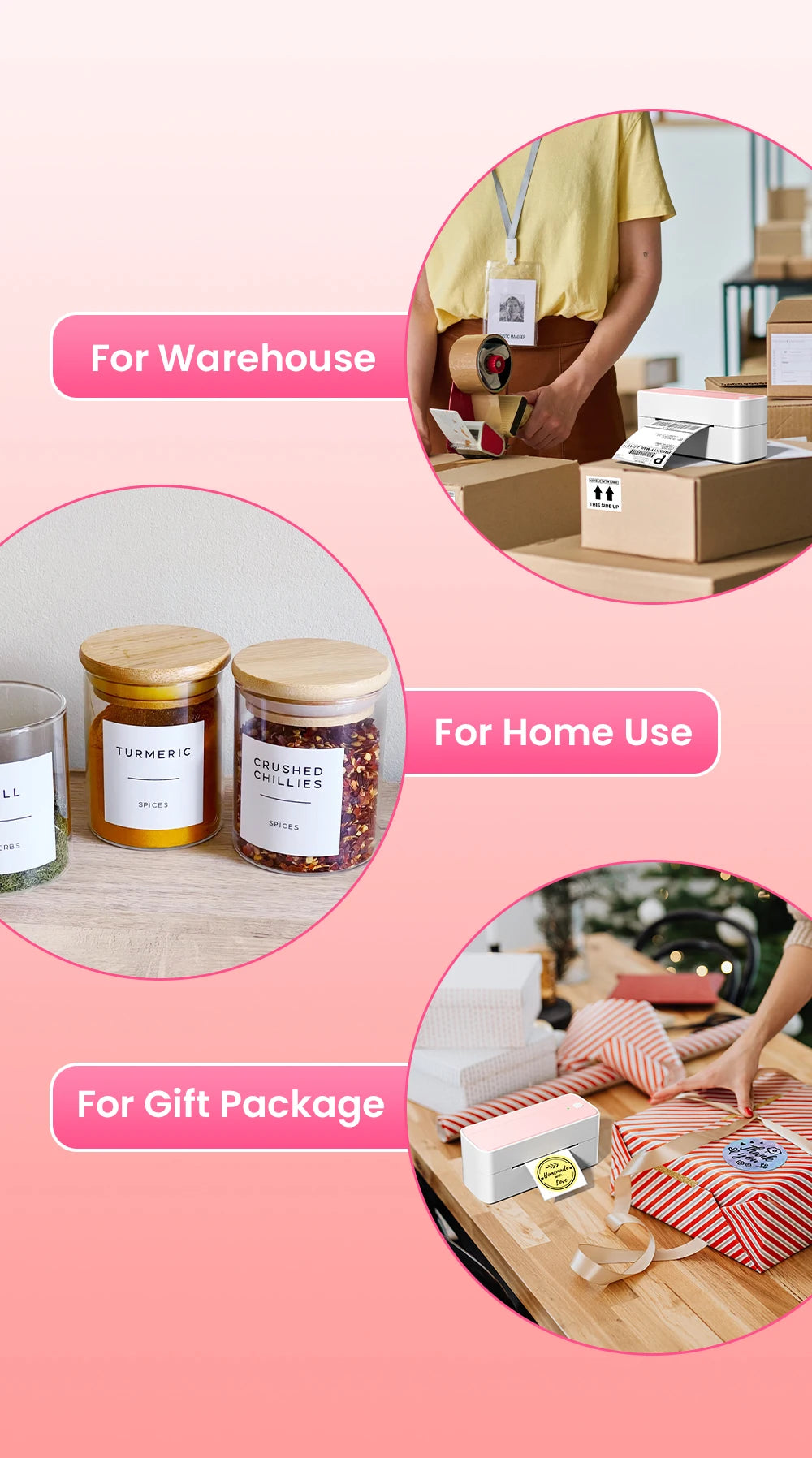 【Droshipping】Phomemo PM-241-BT Shipping Label Printer 4X6 Wireless Shipping Labels Printer for Small Business