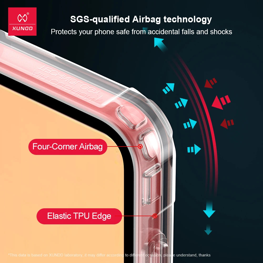Xundd For Samsung Galaxy Z Flip 7 Flip7 SE Flip 6 5 4 Case Airbag Shockproof Shell Acrylic+TPU+Glass Back Cover For 플립7 케이