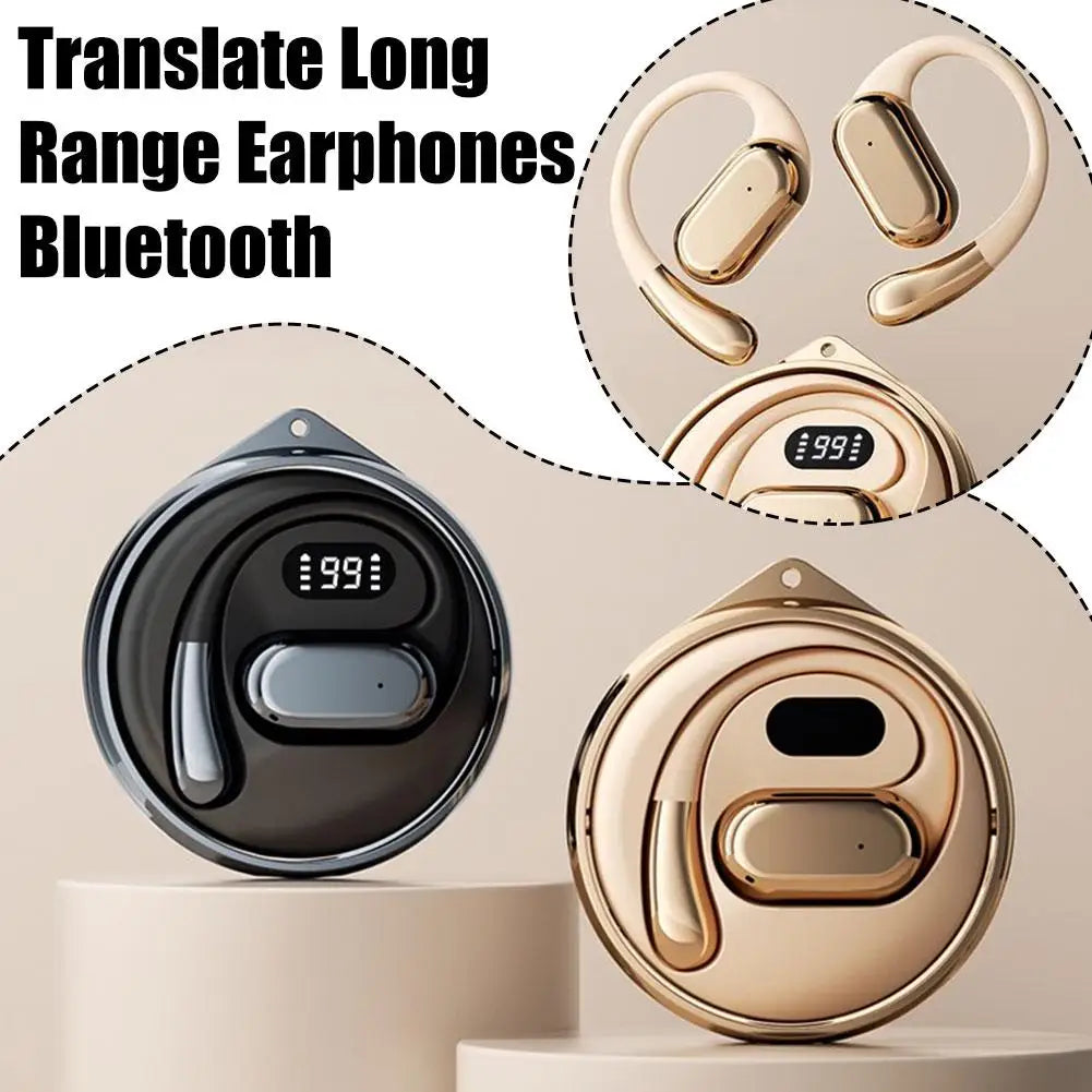 Translation Earbuds AI Language Translator Earbuds Real Time Translation 144 Languages for Travel Business Study Bluetooth 5.4