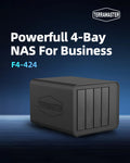 TERRAMASTRER F4-424 NAS Storage 4Bay – N95 Quad-Core CPU, 8GB DDR5 RAM, Network Attached Storage  (Diskless)