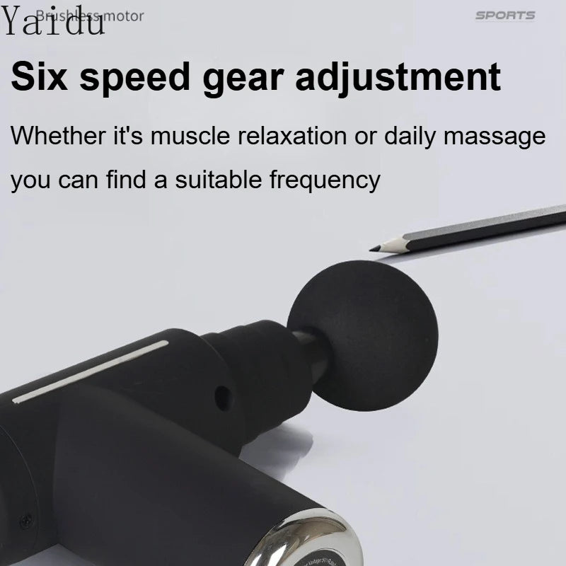 Mini Massage Gun Fascia Machine Muscle Relaxation Vibrating Gun Rod Percussion Massage Fitness Equipment Neck Grab Fascia Gun