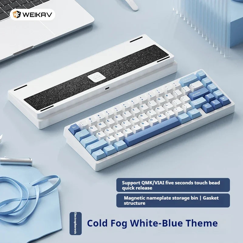 Sugar65 V2 Lucky65 V2 Aluminum Alloy Mechanical Keyboard 3-Mode Customization 2.4g Bluetooth Hotswap Gasket RGB Gaming Keyboard