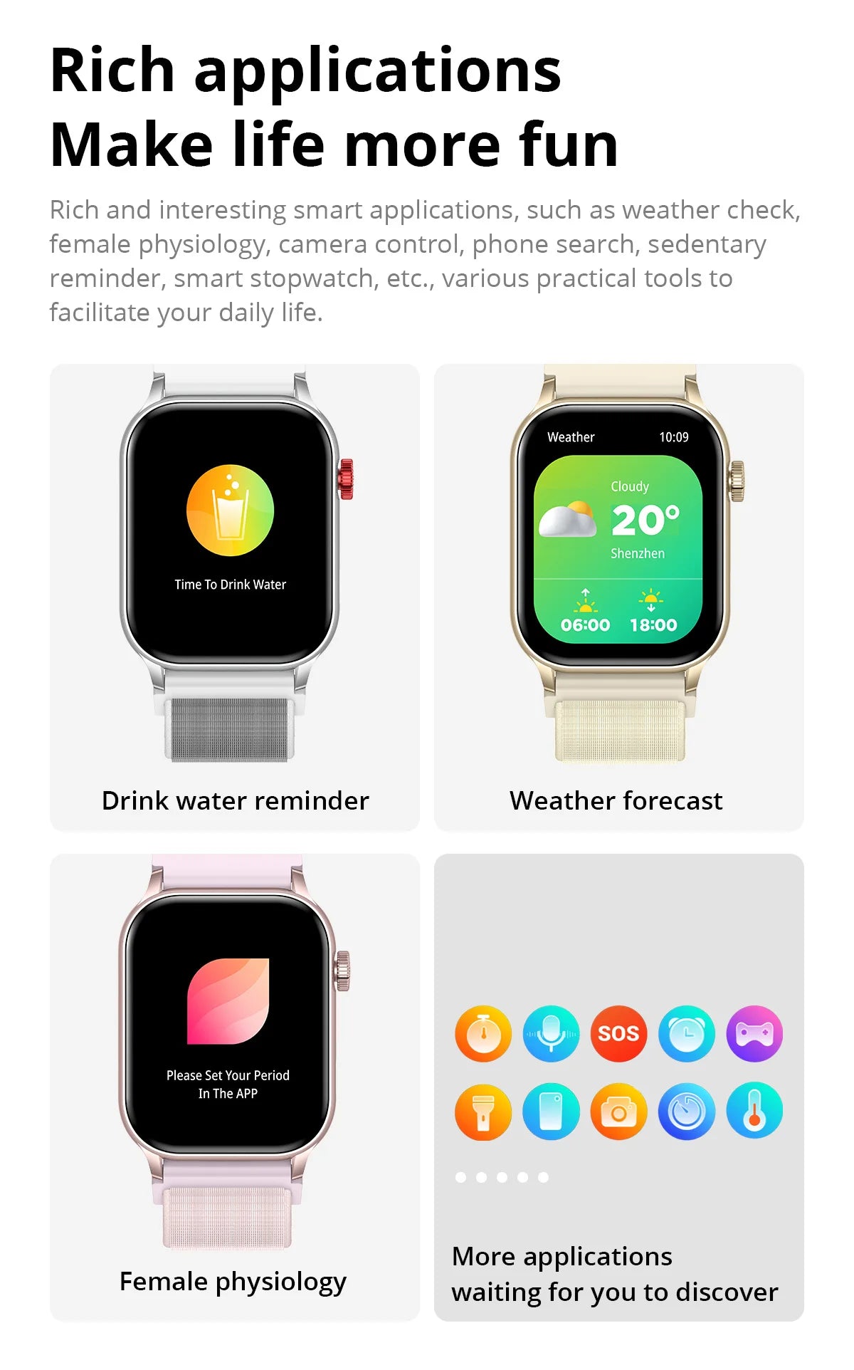 COLMI P78 AMOLED Smartwatch 1.95'' Display with Flashlight & Voice Calling 100+ Sports Mode Health Monitor Men Women Smart Watch