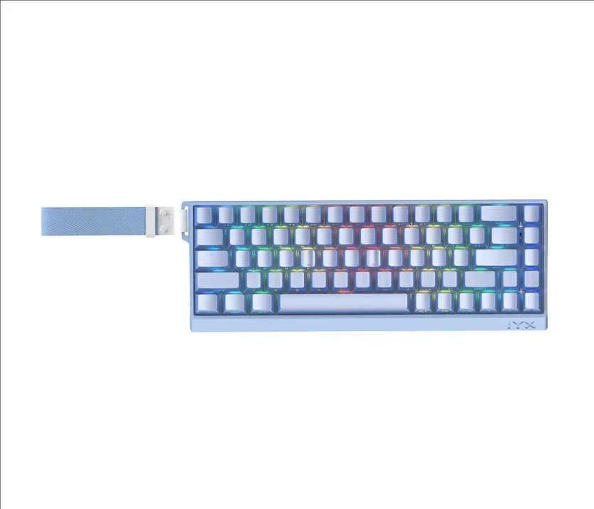 IYX MU68 Pro Mechanical Keyboard Magnetic Switch 8k RT0.04 RGB Backlit Hot Swap E-sports Gamer Keyboard Wired Aluminium Alloy