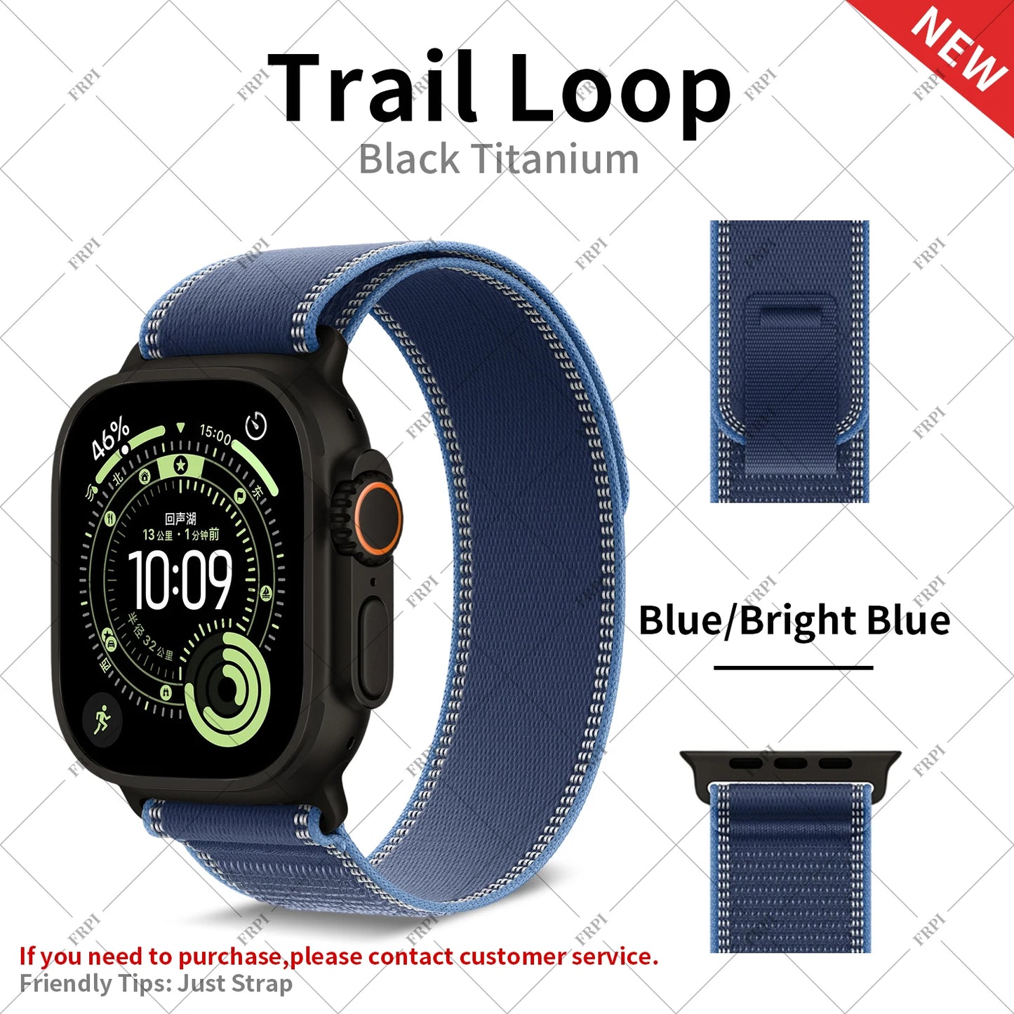 2025 New Suitable for Apple Watch  High Quality Nylon Strap Trail Loop For Watch Series 11 10 9 8 7 SE 3 Ultra 3 2 Band Iwatch