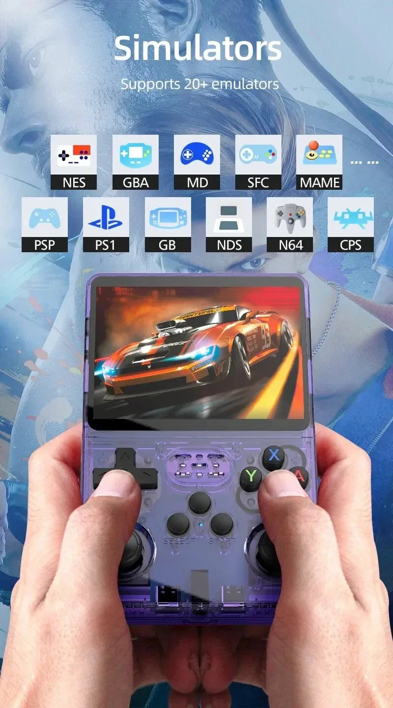 For R36S Retro Handheld Video Game Console TF Card Memory Card Linux System Portable Pocket Video Player 512G 90000 Games