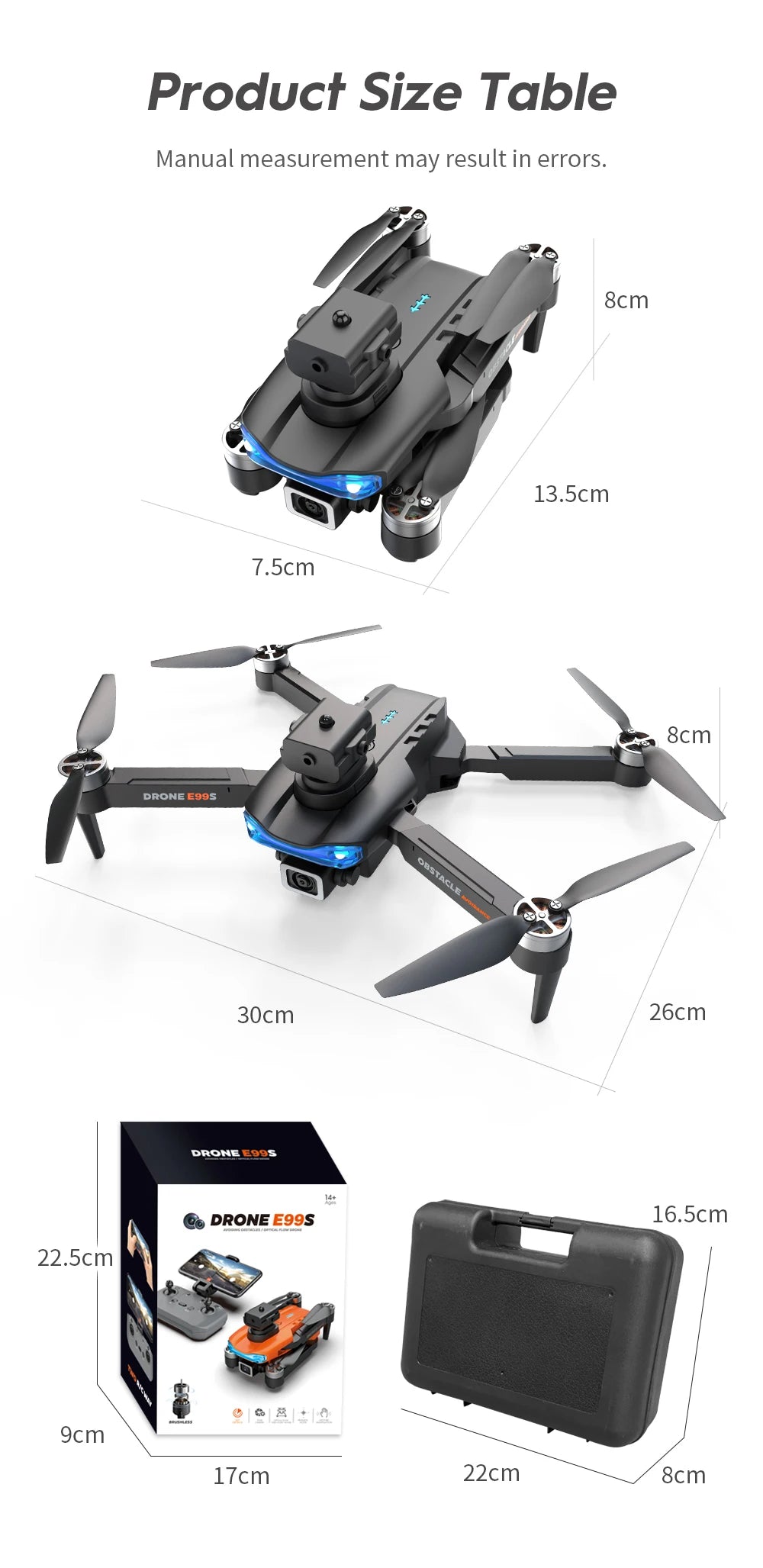 E99Pro Dron with Camera Professional 4K Dual Camera WIFI Optical Flow Drone fpv Obstacle Avoidance Aerial Photography Quadcopter