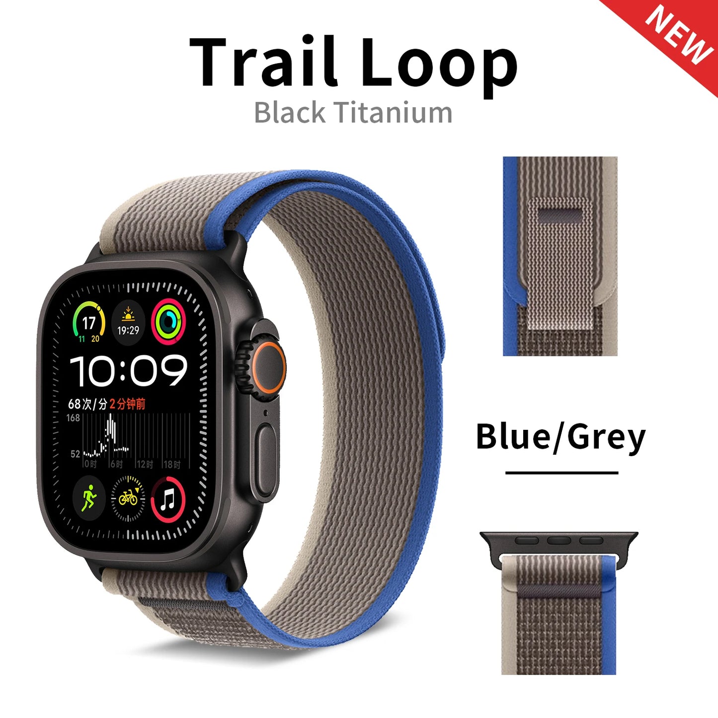 2025 New Suitable for Apple Watch  High Quality Nylon Strap Trail Loop For Watch Series 11 10 9 8 7 SE 3 Ultra 3 2 Band Iwatch