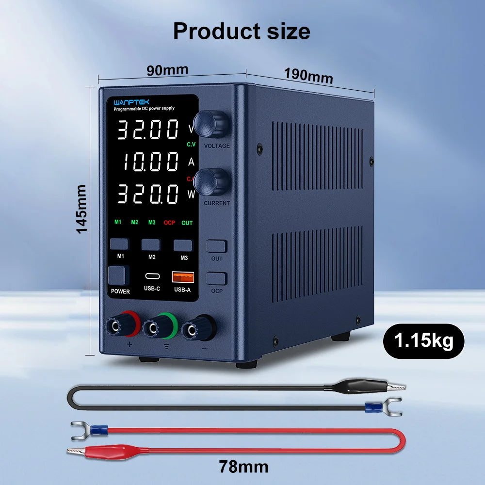 Wanptek Laboratory Power Supply Adjustable 30V 60V 120V For Phone Repair Regulated Lab Bench DC Power Supplies