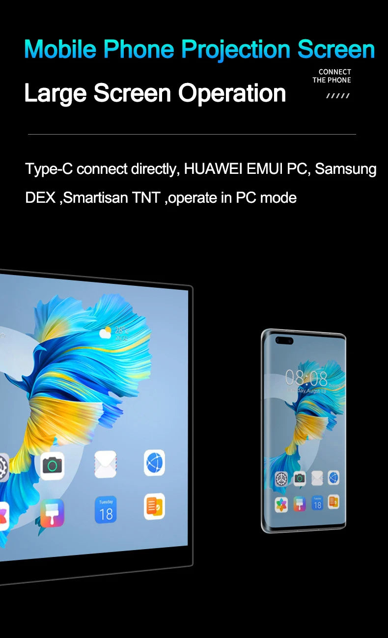 14/15.6 inch 1080p FHD Portable Monitor Touch Screen Dual Speakers HDR IPS 100%sRGB Gaming Display for Laptop Xbox PS4/5 Switch