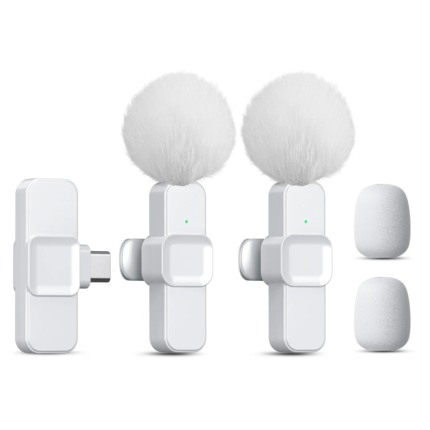 SNZIYAG K10 Wireless Lavalier Microphone Portable Audio Video Recording Mini Microphone for iPhone Android PC Live Gaming Phone