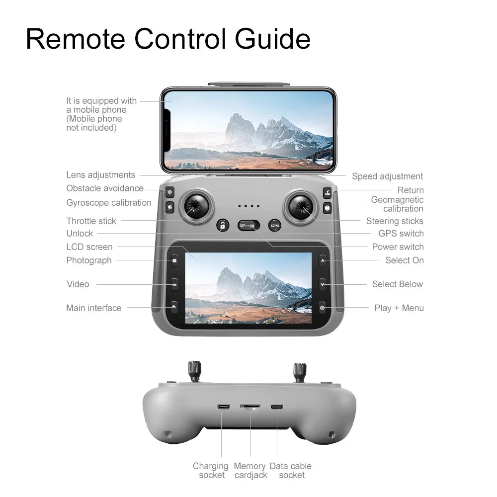 2025 New V168 Max Drone 8K Professional 5G GPS HD Dual Camera Photography 5KM Brushless Foldable Large Screen RC Quadcopter Toys