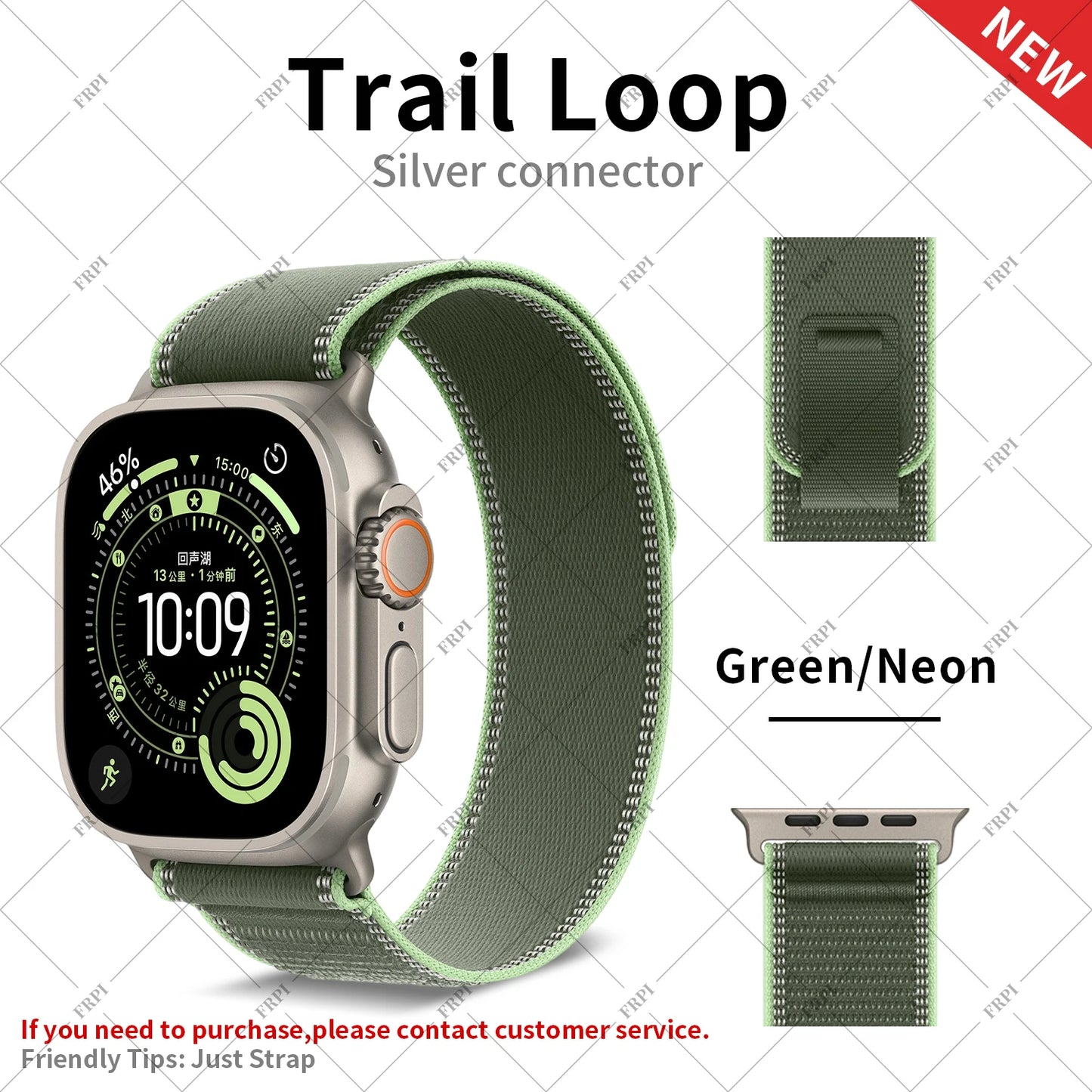 2025 New Suitable for Apple Watch  High Quality Nylon Strap Trail Loop For Watch Series 11 10 9 8 7 SE 3 Ultra 3 2 Band Iwatch