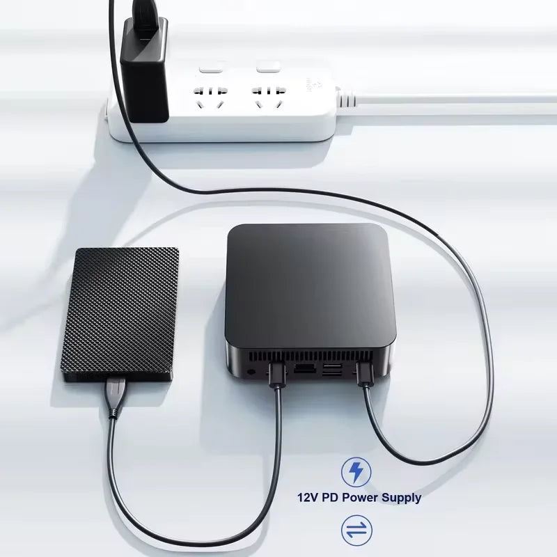 Mini PC Intel Core i9 8950HK Windows 11 Gaming Computer Small Pocket UHD Graphics WiFi6 16GB DDR4 1TB SSD 1000Mbps Dual Desktop