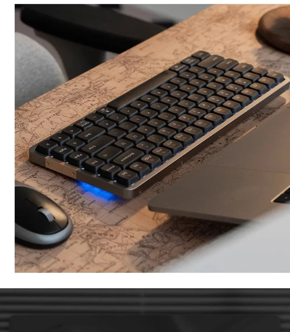 Lofree Flow Series Low-Profile Wireless Mechanical Keyboard Aluminum Gasket 2-Mode Bluetooth Wired Type-c Office Portable Typing