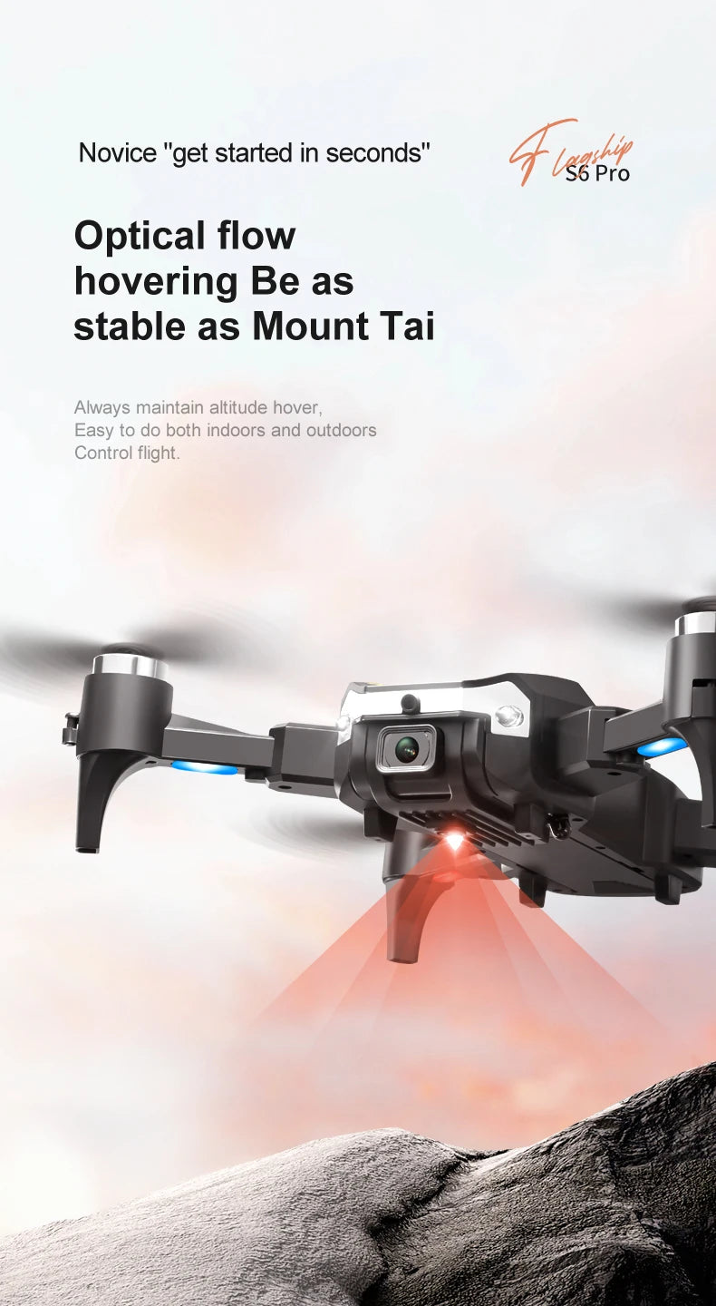 Xiaomi S6 pro Drone Aerial 8K HD Professional Foldable Obstacle Avoidance Quadcopter Dual Camera GPS WIFI RC UAV Christmas Gifts