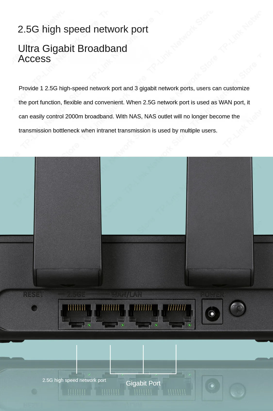 TP-Link WiFi7 AX6400 Wireless Router 6400Mbps Ultra-Fast Gigabit Router 802.11be  High-Performance Networking Home & Office