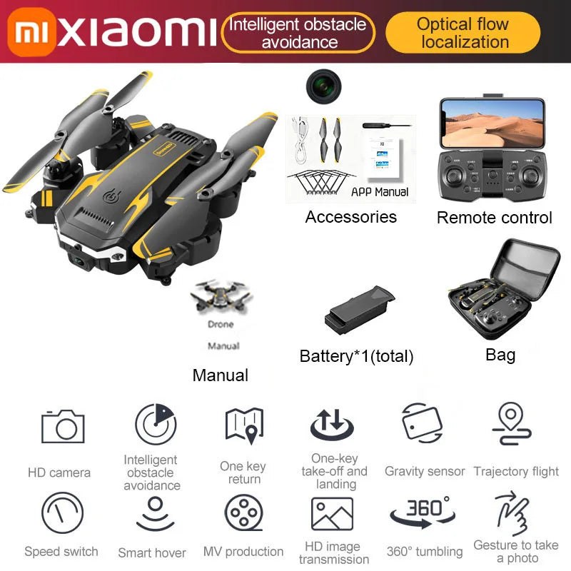 Xiaomi S6 pro Drone Aerial 8K HD Professional Foldable Obstacle Avoidance Quadcopter Dual Camera GPS WIFI RC UAV Christmas Gifts