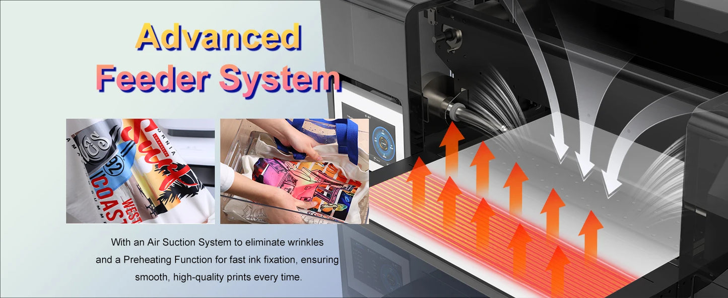 A3 DTF Printer with Powder Shaker 13Inch Direct to Film Printer for Epson XP600 T-Shirt Printing Machine DTF Printer for Clothes