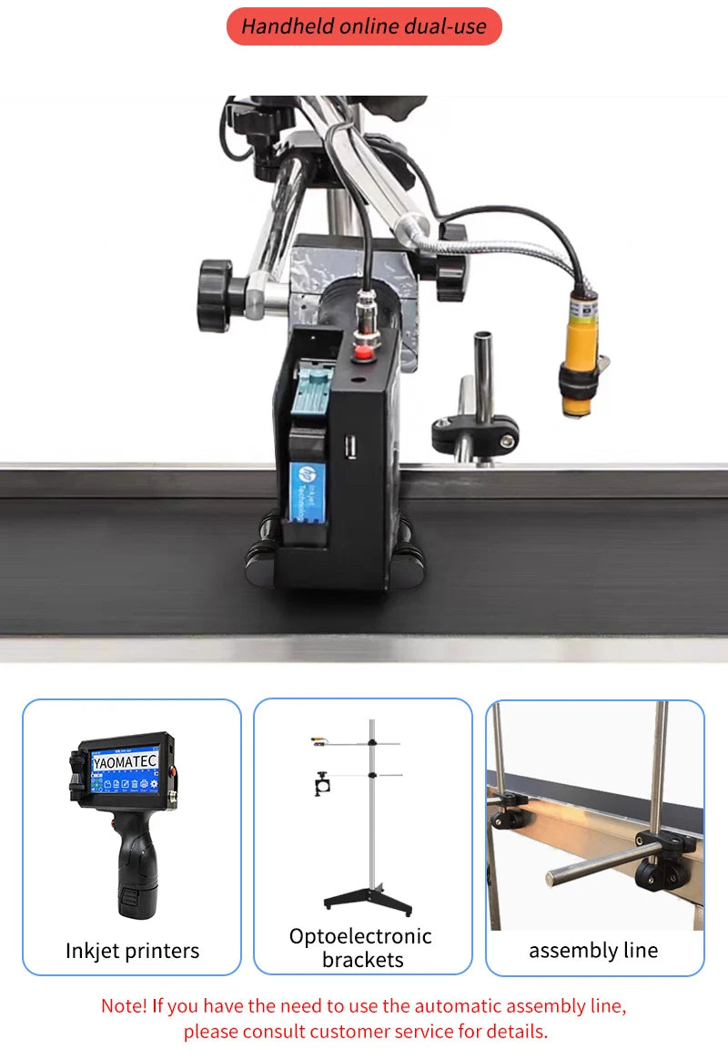 S1730  28 language date number logo expiry date label plastic carton hand jet handheld thermal inkjet printer