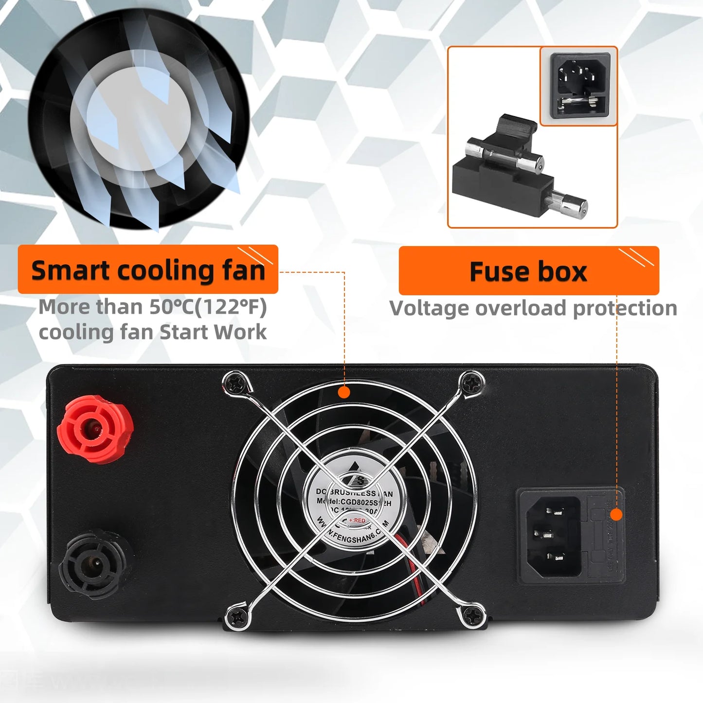 NICE-POWER 1200W 3000W DC Adjustable Power Supply Lab Bench Source 30V 60V 100V 200V 300V10A 30A 60A 80A 100A Voltage Regulator