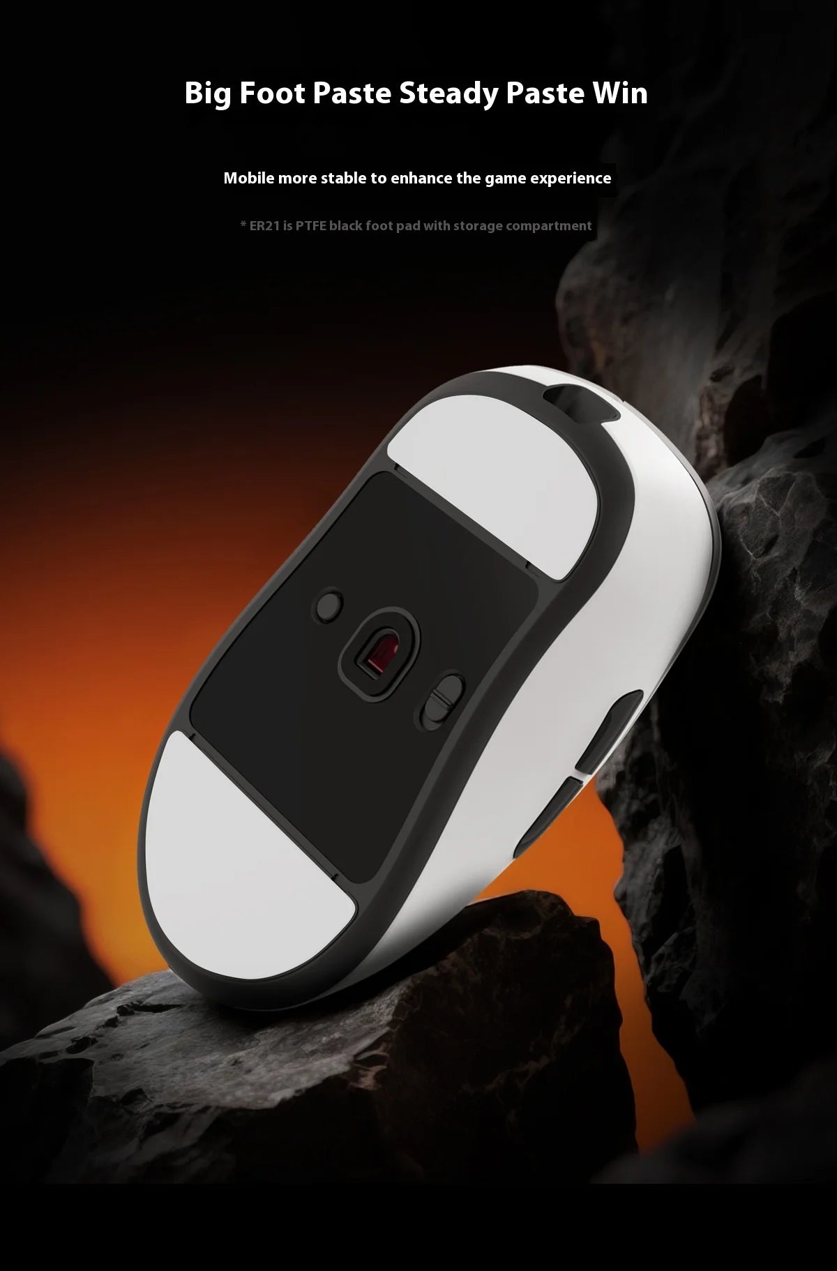 Rawm Er21 Pro Wired Gaming Mouse 2-Mode 2.4g 8k Polling Rate Paw3950 Sensor Nordic52840 Lightweight 49g Ergonomic For Gamers