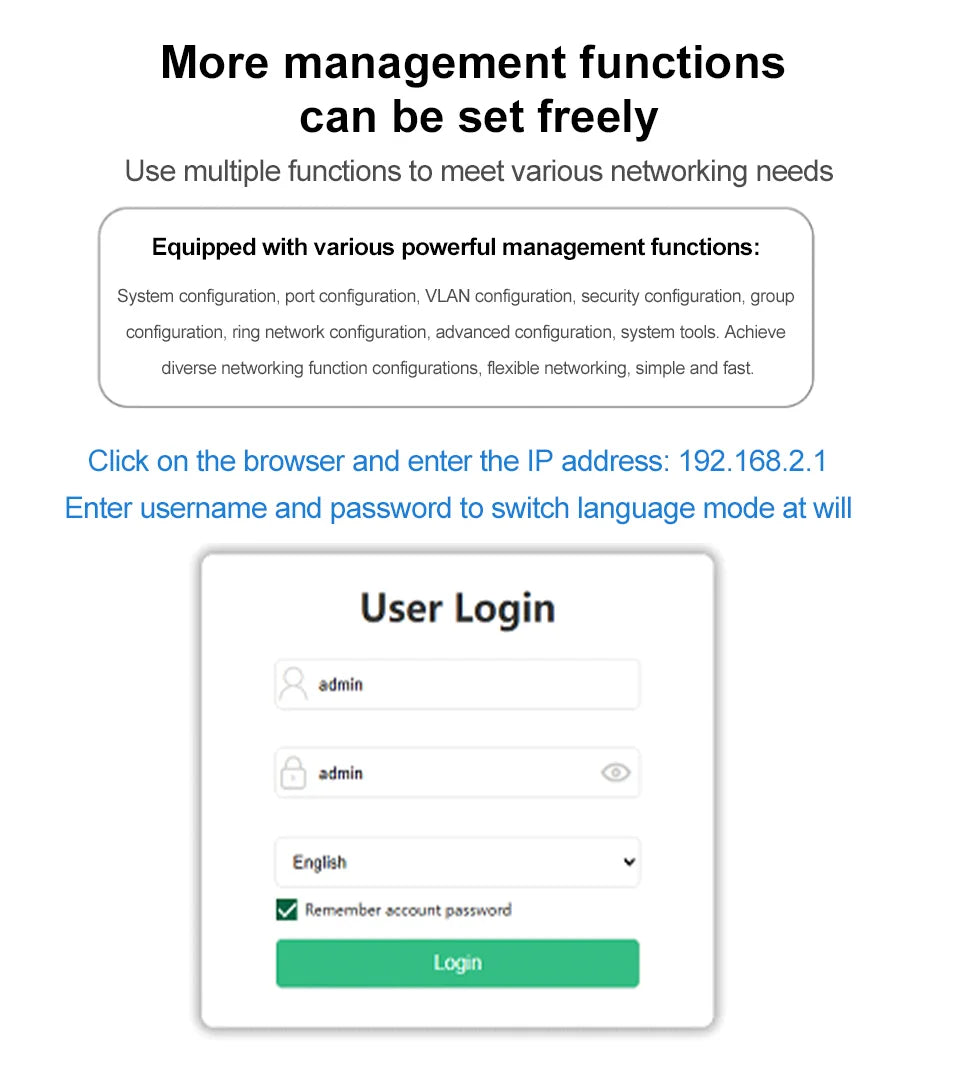 ONTi 8 10Gb SFP+ Ports L3 Managed Network Switch Support DHCP and Dynamic Routing Support VLAN Division and Port Aggregation