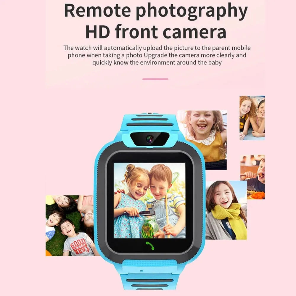 ﻿ 4G Sim Card 2G Internet Kids Smart Watch SOS Call LBS Location Child SmartWatch Camera Waterproof Phone Watch with Sticker