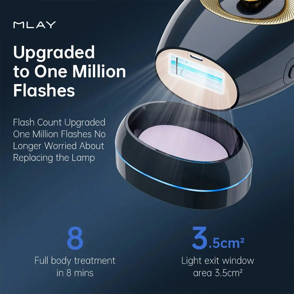 T17 Infinite Flashes Laser Hair Removal Bikini Epilator ICE Cold Device Portable SkinSensor Hair Remover Machine For Women Men