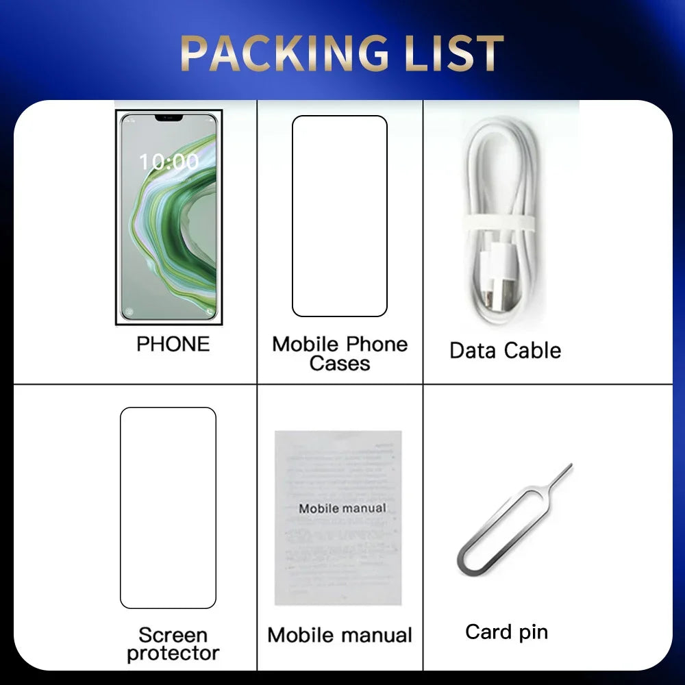 Brand New Pad Tablet PC For 14T Pro 7.0 inch HD Android 15 22GB+2TB 8000mAh Battery 4G 5G Dual Sim Card WiFi GPS Tab