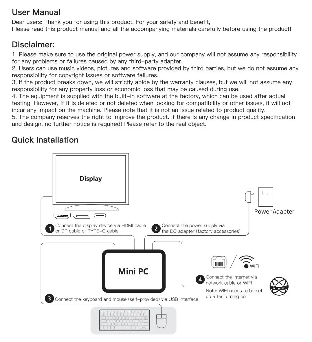 Mini PC Intel Core i9 8950HK Windows 11 Gaming Computer Small Pocket UHD Graphics WiFi6 16GB DDR4 1TB SSD 1000Mbps Dual Desktop