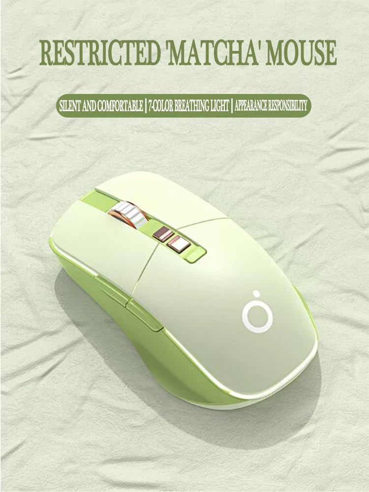 New USB Wired Mouse Ergonomic RGB Backlit Green Mice Silent Optical Girl Gamer Mause for gaming office desktop computer notebook