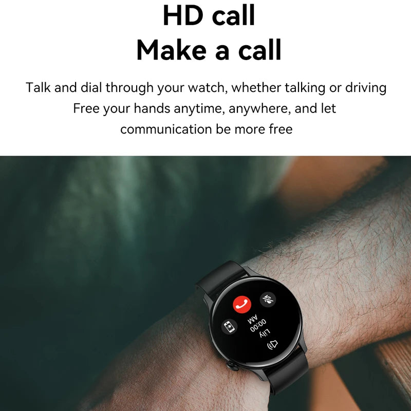 2025 Xiaomi New Real AMOLED HD Smartwatch Ladies Health Monitoring AI Voice Bluetooth Call Smart Watch