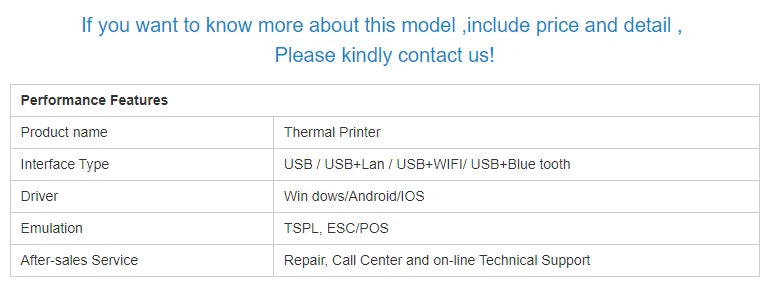 Xprinter 365B Thermal Label Printer Barcode Sticker Receipt Printer Support 20-80mm 2 In 1 Print Machine for Android iOS Windows