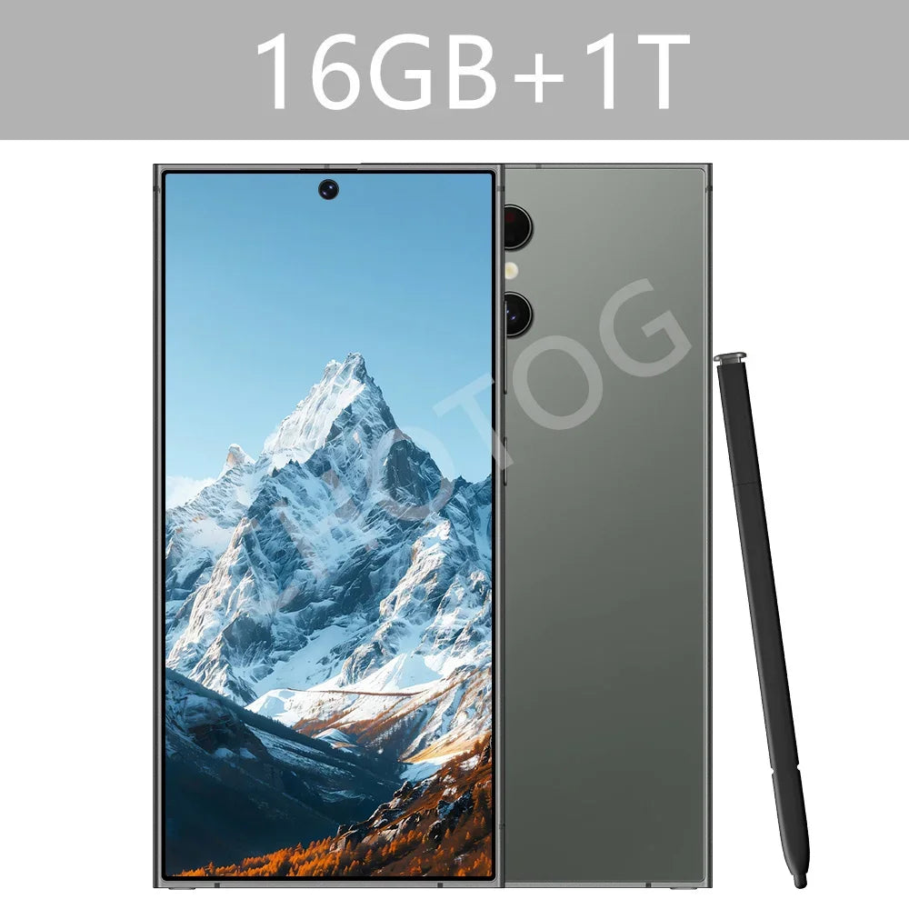 2025 Tablet 7.3 inch 16GB+1TB 4K 7800mAh Snapdragon Dual SIM GPS Tablets Panle For S24 Ultra Smartphone 5G Kids Tab PC Android