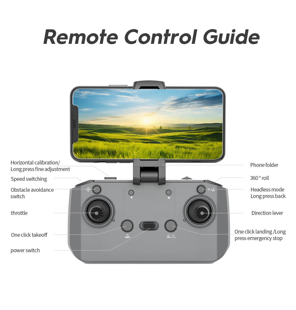 E99Pro Dron with Camera Professional 4K Dual Camera WIFI Optical Flow Drone fpv Obstacle Avoidance Aerial Photography Quadcopter