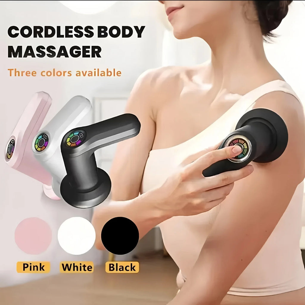 2025 Upgraded Full Body Anti-Cellulite Massager 5 Heads Portable - Fat Burning Fascia Gun for Neck/Waist/Shoulder