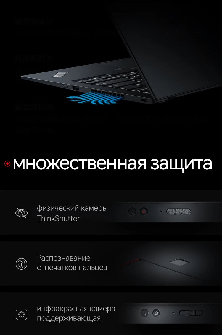 Lenovo Thinkpad X1C Carbon Business Laptop I7-10510U 16GB 512GB SSD 14 Inch IPS Screen Backlit High-end Thin and Light Ultrabook