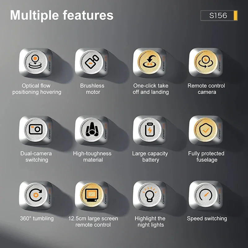 Xiaomi S156 Drone GPS 8K Professional HD 360° Dual Camera Screen Remote Control  Brushless Motors Obstacle Avoidance Quadcopter