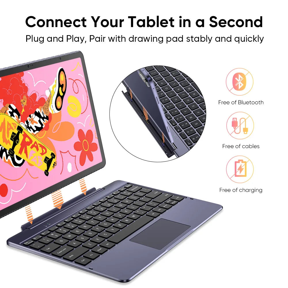 XPPen Magic Drawing Pad 12 inch Tablet Android Pad 2K Resolution 16K Levels 8GB 256GB Graphics Drawing Tablet Monitor Android 14