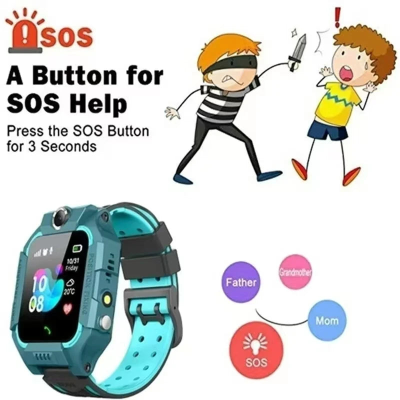 Xiaomi Kids Smart Watch 4G SOS GPS Location Sim Card Call Smart Watch Camera Waterproof Watch Gift For Ios Android Children Gift