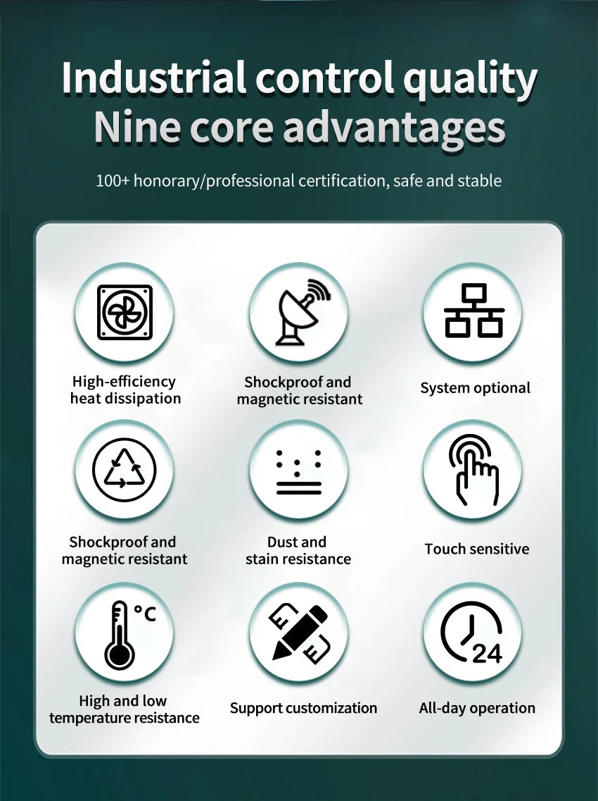 18.5 Inch All in One Capacitive Touch PC Industrial Panel PC VESA Installation 100*100 75*75 MM WIN 10 or 11 OS