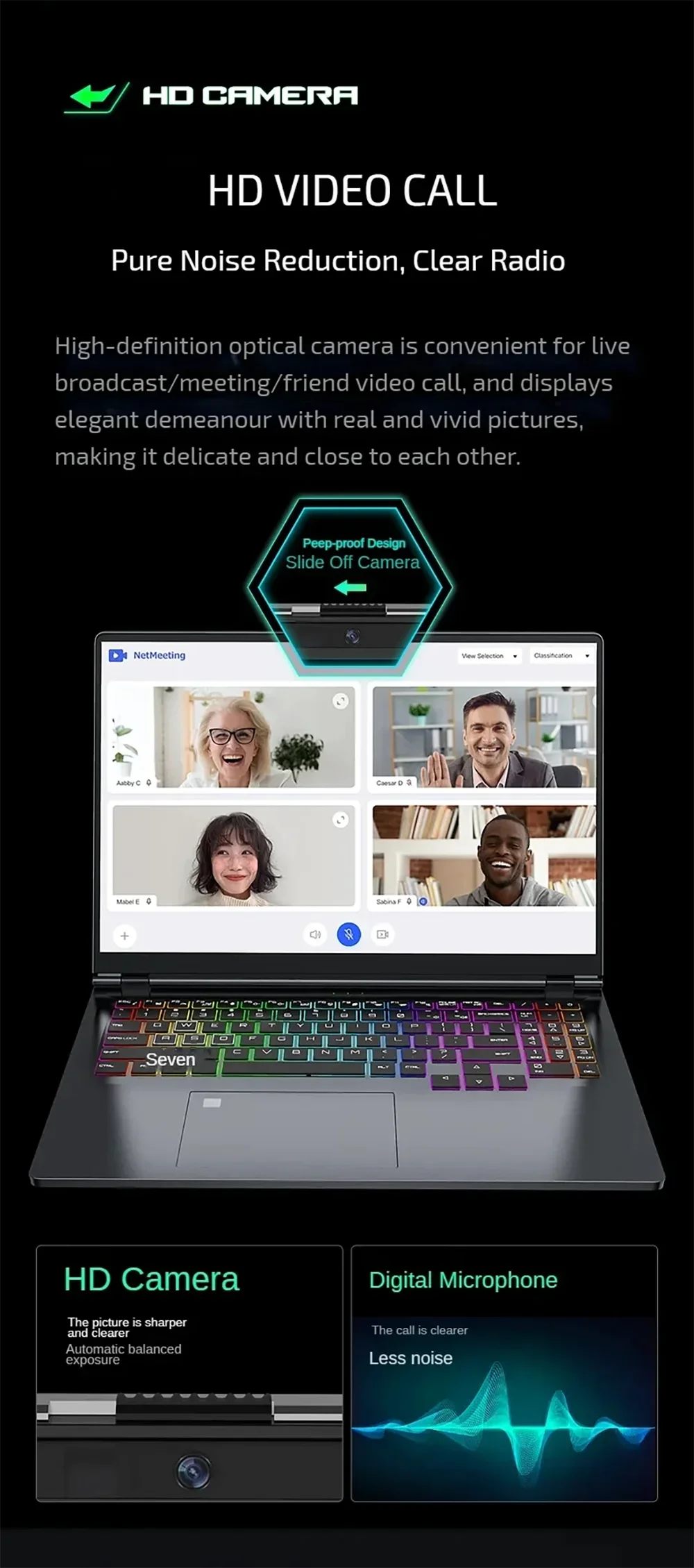 Gaming Laptop 16 inch Intel Core i9-12900H NVIDIA RTX 4060 8G 64GB RMD 4TB SSD DDR5 Windows 11 HD Camera WiFi6 Portable Computer