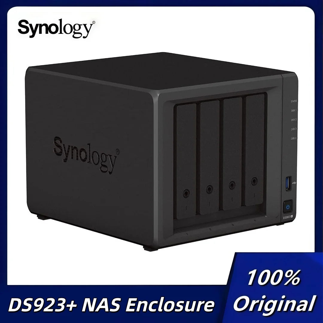 Synology DS923+(8GB Synology Ram) 4-Bay Diskstation NAS Enclosure Network Cloud Storage Server （Diskless）