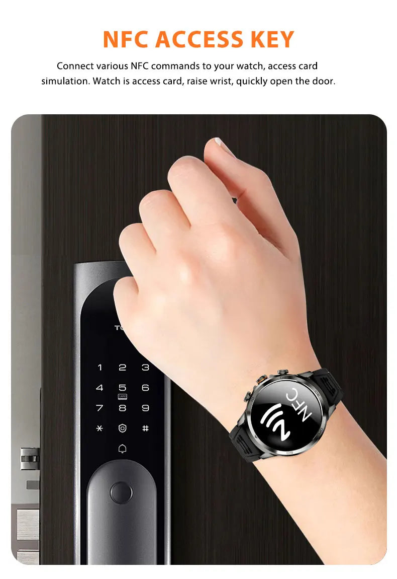 Original H19 Smart Watch Android 10.0 Smartwatch With 190° Rotary Camera GPS WIFI 1.95inch Larger Amoled Screen 256GB Storage